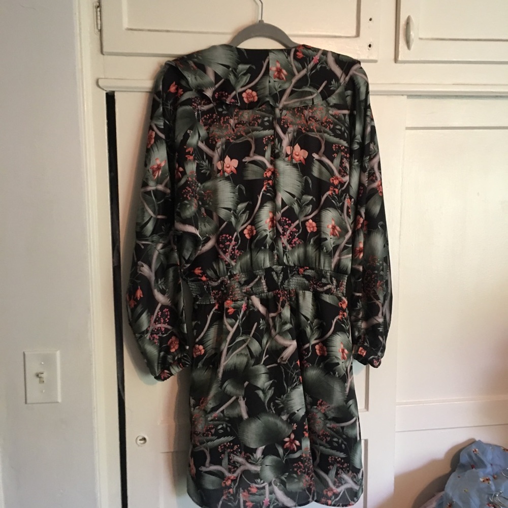 Johanna Ortiz x H&M palm greens flounce dress size Large - Picture 4 of 16